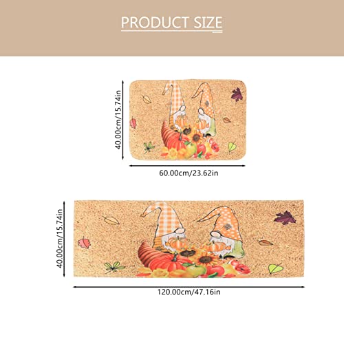 Tapis de cuisine en polyester lavable style Thanksgiving lot de 4 pièces - 4