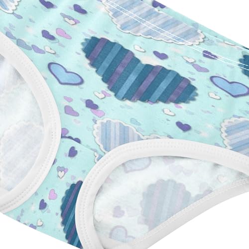 Girls' Underpants Kids Cotton Underwear Panties Briefs For Girl Age 2-8 Years Cute Heart Shaped Pattern4