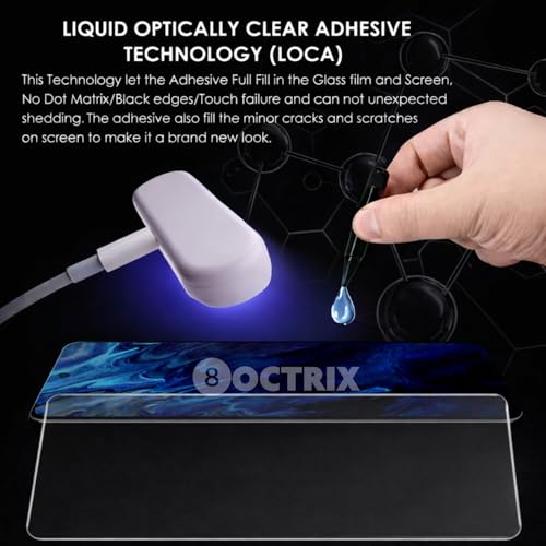 Image of Curved UV Tempered Glass Screen Protector for Realme P2 Pro 5G | Transparent | Pack of 2 | Full Screen Coverage with UV Installation Kit