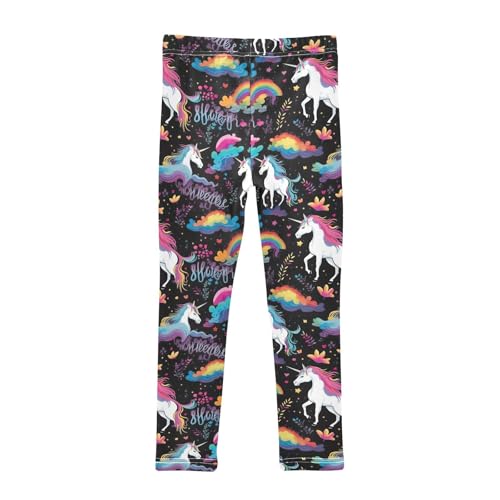Girls' Leggings Unicorn Rainbow Kids Yoga Tights Pants 1 Pack 208494432