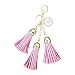 Alpha Kappa Alpha Sorority AKA Leather Tassel Keychain Paraphernalia Gift