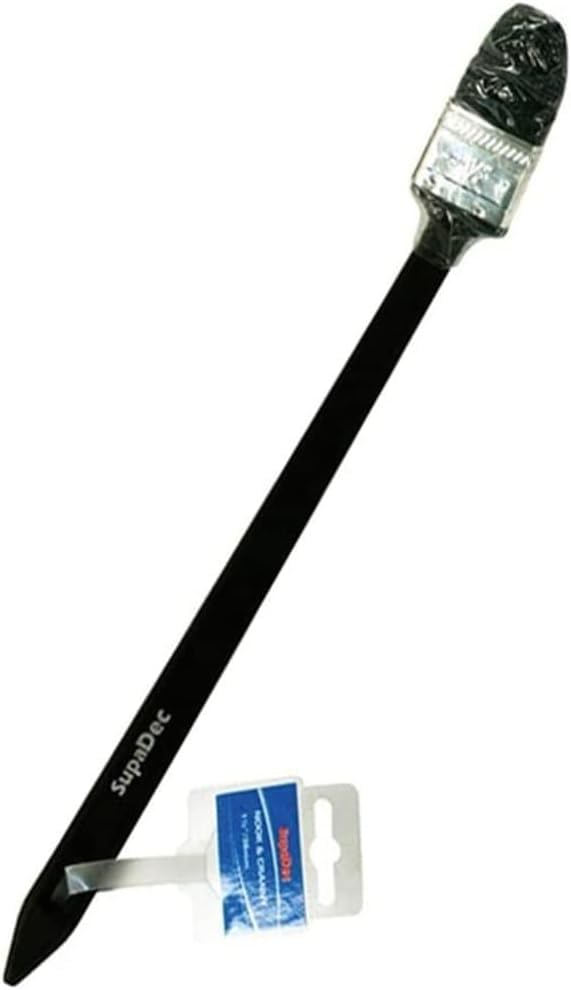 SupaDec DIY Nook & Cranny Pointed Window Frame Edge Cutting Painting Brush Decorator Paint Wall Brushes Ceiling Paste Multi-Purpose Decorating For Painting on Walls, Ceilings & Furniture (2"/50mm)