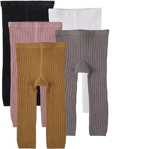 Little Girls Cable Knit Leggings Classic Solid Footless Tights Ankle Length Pants for Toddler Bottom Pants