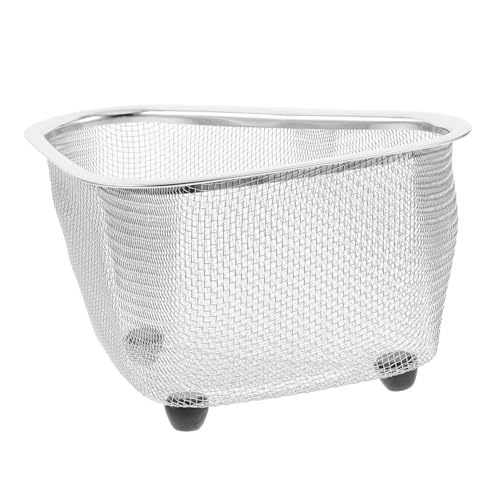 Artibetter 三角コーナーシンクラック メッシュ製 水切りバスケット スポンジホルダー キッチン用多機能排水カゴ 台所用収納と水切りラック