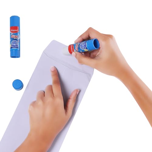 Image of Maped Glue Sticks PVP X15gm - 5pcs|Long Lasting And Non-Toxic|PVP Formulation|Supreme Quality |Strong Adhesion|Safe For Children|Ideal For Sticking Paper items.