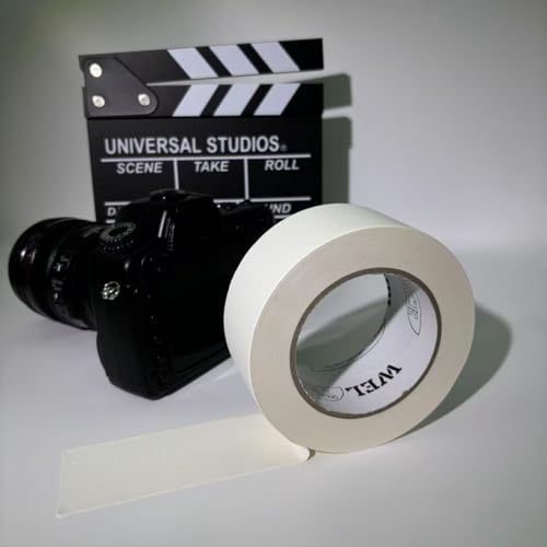 Image of Gaffers Tape White 4 Packs, Heavy Duty Gaffing Tape, Matte Non-Reflective, Multipurpose, Hand Tear, Residue Free, Cloth Tape for Cable, Stage, Photography 2 Inch x 30 Yards 4 White Rolls