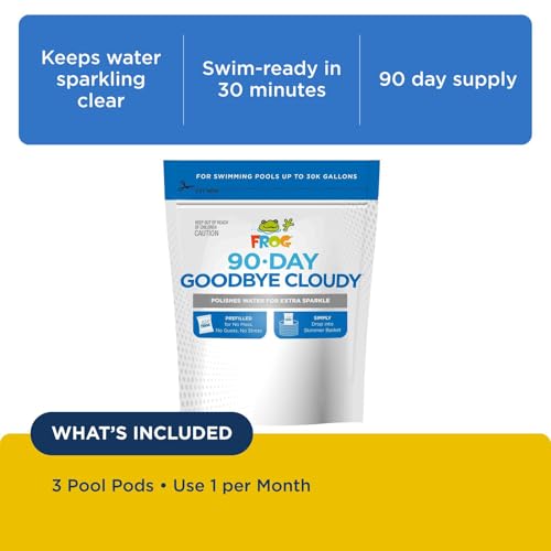 Image of FROG 90-Day GoodBye Cloudy, Prevents Cloudy Water, 3 Pods
