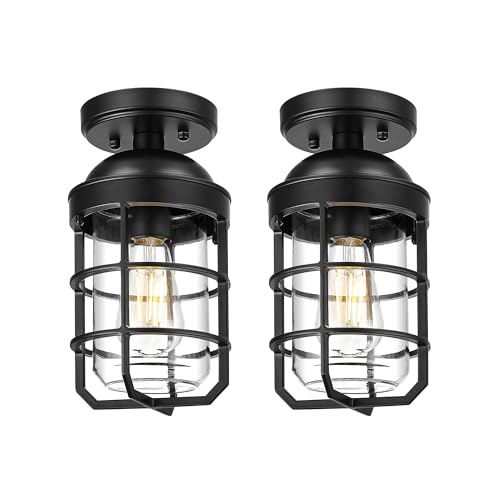 ceiling light fixtures matte-black