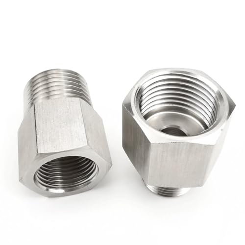 Conector de acero inoxidable 304 duradero de hembra a macho 1/2 x 3/8 7