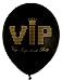 Produktbild NEU Ballon VIP, schwarz, Ø ca. 23cm, 8 Stück