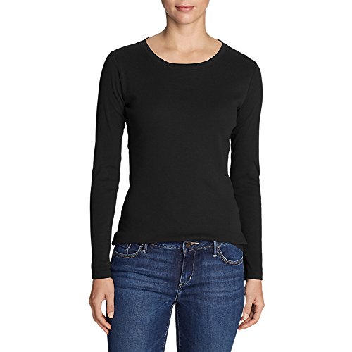 Image of Eddie Bauer Womens Favorite Long Sleeve Tee Crewneck T-Shirt