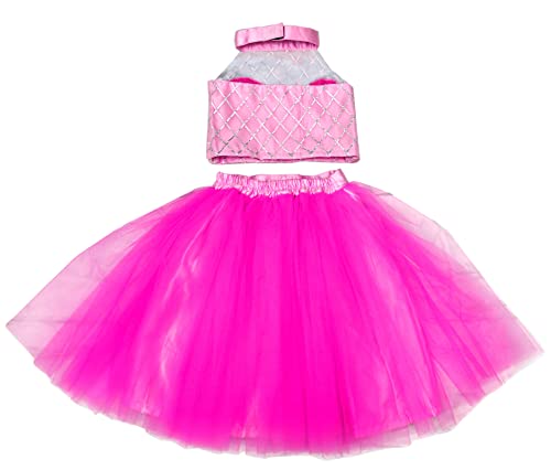 Image of TILISM Net Fit & Flare Skirt Pink
