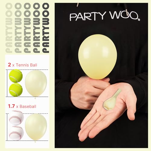 Image of PartyWoo Pastel Yellow Balloons 50pcs 5 Inch Small Mini Light Pale Yellow Balloons for Graduation Baby Shower Gender Reveal Easter Little Cutie Bee Birthday Summer Party Decorations Yellow-Q07