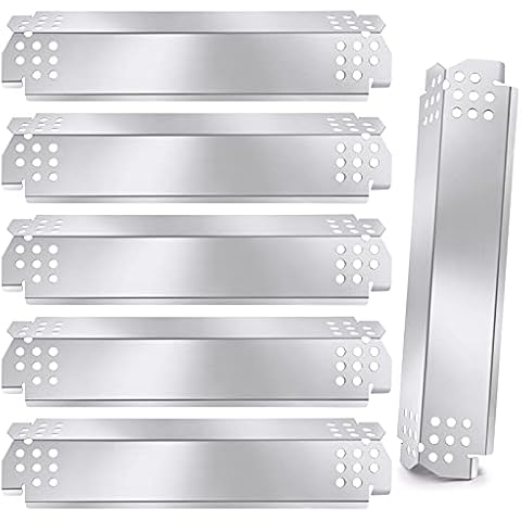 Criditpid Replacement Parts for Nexgrill 720-0896B 720-0898 720-0888 720-0888N 720-0830H 720-0896 720-0882A Gas Grill, Stainless Steel Heat Shield Burner Cover for Nexgrill 6 Burner 720-0896B Cover