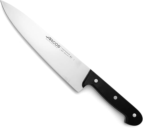 Miniatura 34 de Arcos Cuchillo Hendedor Cuchillo de Carnicero - Hoja de Acero Inoxidable Nitrum 10" - Mango de Polioximetileno (POM) en Color Negro (7'') - Serie