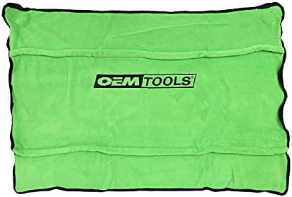 OEMTOOLS 24899 Soft Fleece Fender Cover, Green Work Mat, Automotive Fender Protector, Padded Fender Cover Mechanic Accessories, Green Work Pad