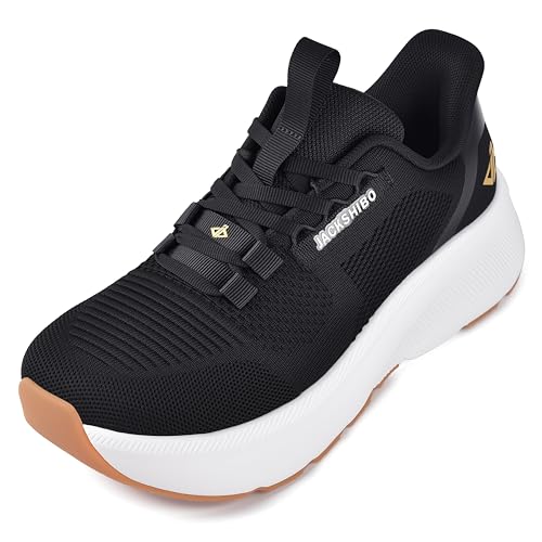 Womens Wide Toe Box Running Shoes Slip in Free Up Hands Walking Shoe Arch Support Orthopedic Plantar...