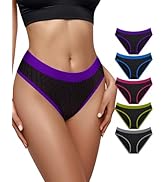 YDQ Seamless Underwear for Women Mid Waisted Bikini Ladies Panties Soft Stretch Hipster Cheeky Br...