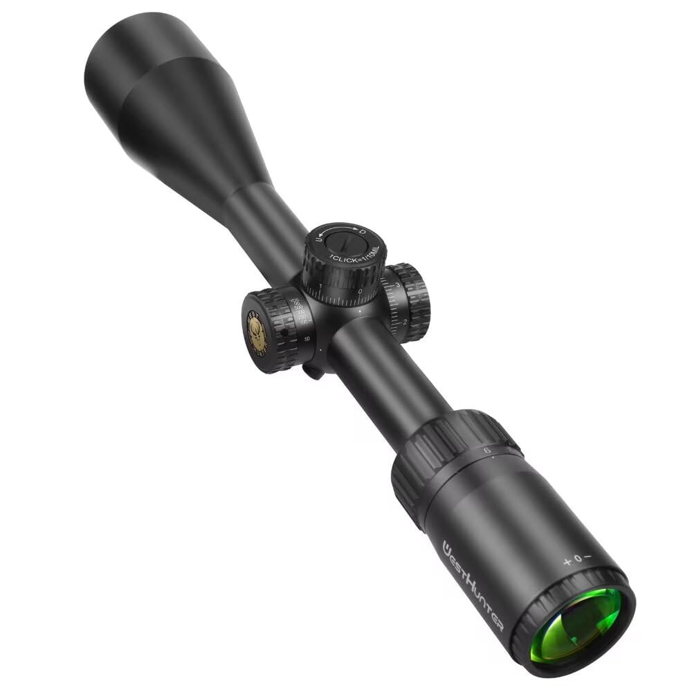 WestHunter Optics WHT-C 6-24X50 SFP Lunette de Tir de Précision 1 Pouce 25,4 mm Second Plan Focal 1/10 MIL Montage Picatinny