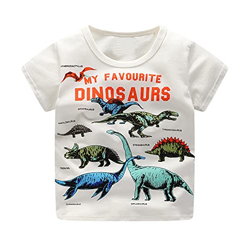Dinosaurs & Other Extinct Animals T-Shirt Toddler Baby Boy Girl Print Tee Tops Short Sleeve Clothes (Classic, 5T) #TOP1