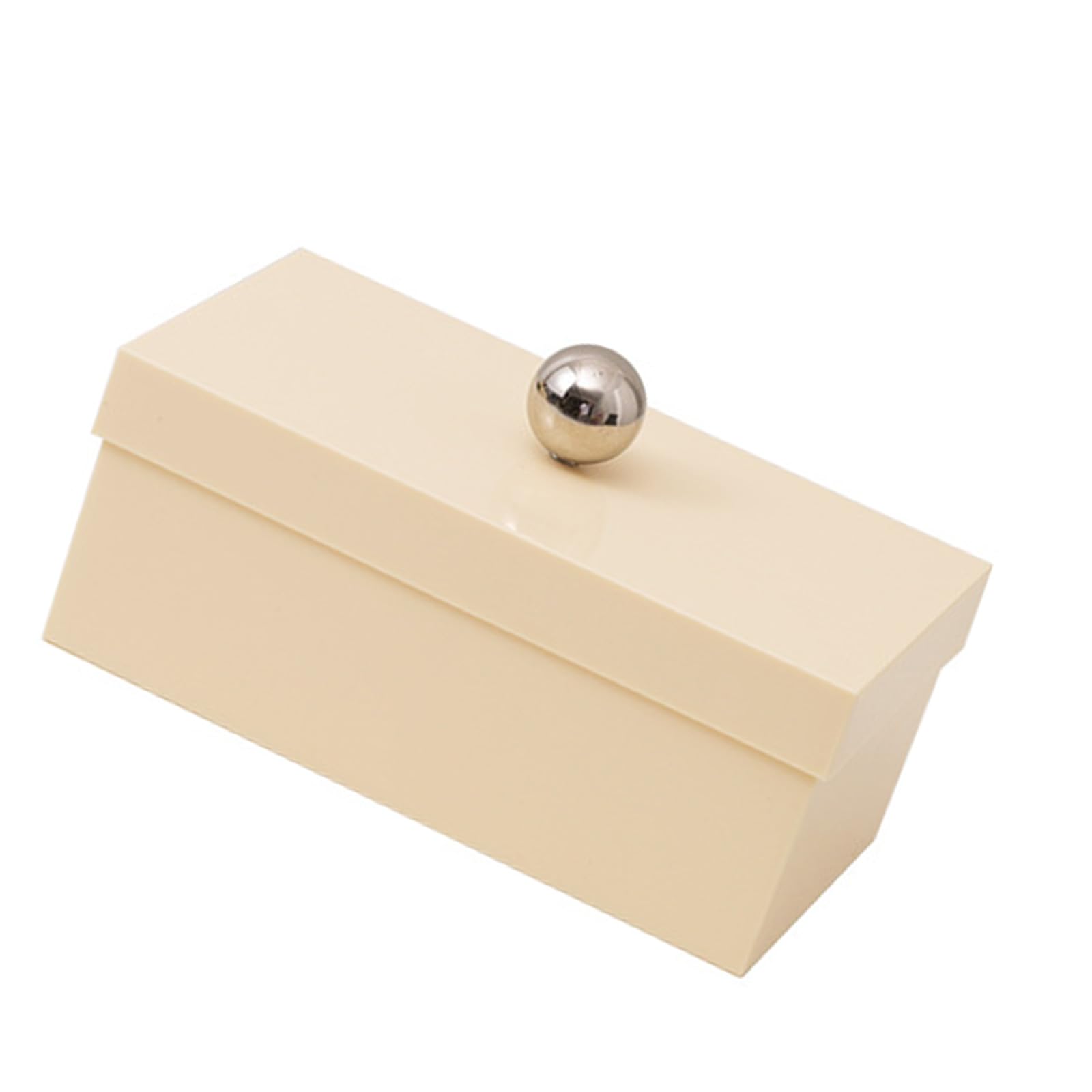 LiRRvb Stylish Ball Handle Lid Design Storage Container with Dividers Multipurpose Dustproof Box for Home and Use Home Organization Box