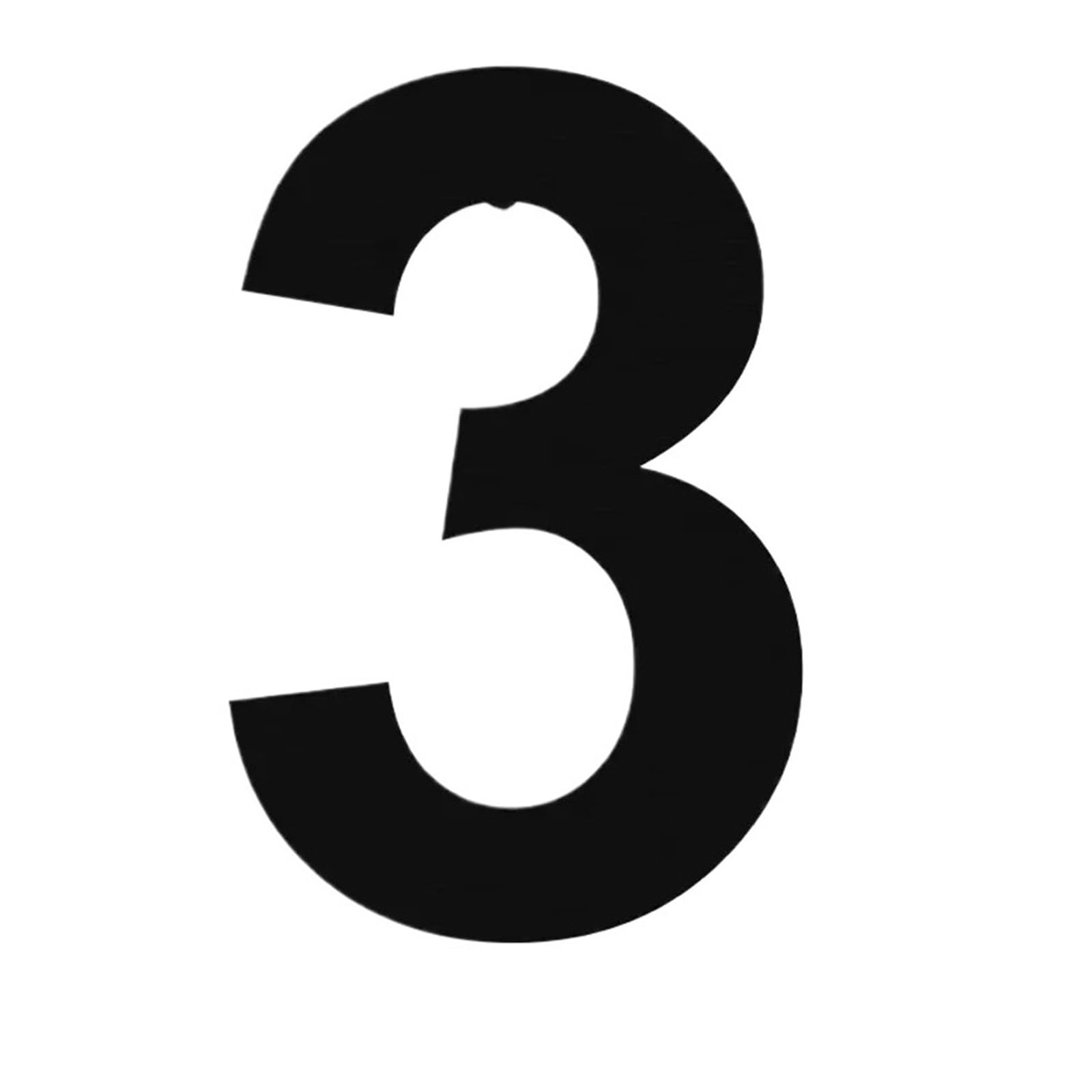 1pc 20/30 Centimetri Di Grandi Dimensioni In Acciaio Inox Galleggiante Numeri Civici Indirizzo Segno Targa Numero for La Casa All'aperto Strada(No.3,15cm)