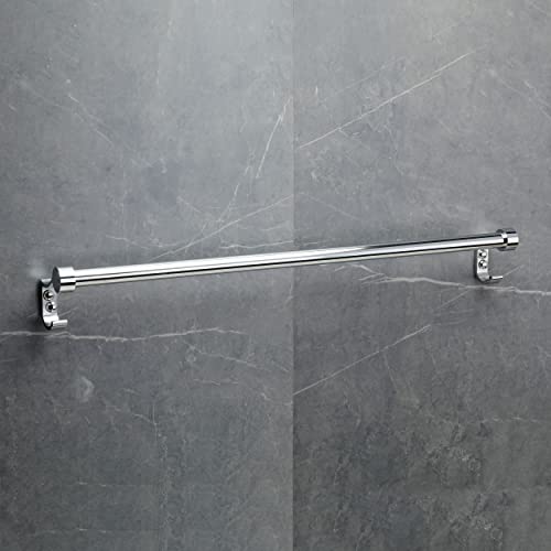 Image of GARBNOIRE Stainless Steel Hook Towel Rod 18 inch Towel Holder Rod for Bathroom | Kitchen | Living Room