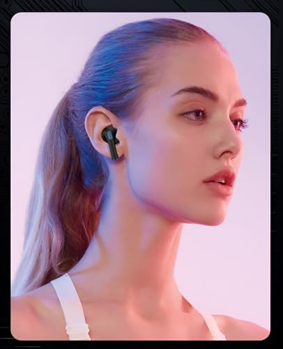 Image of Ear Spin True Wireless in Ear Earbuds, Bluetooth 5.4, 35ms Low Latency Gaming Mode, 30Hrs Playtime Fast Charging, HiFi DSP Sound, Quad-Mic ENC, 13mm Driver, IPX6 Water Resistance. (White)