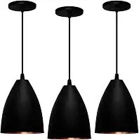 Kit 3 Pendentes Vegas (preto Textura/Bronze)