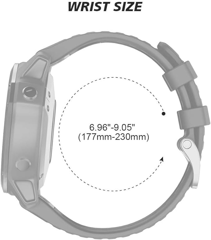 Image of ANCOOL Compatible with Fenix 6X /7X Band 26mm Quickfit Soft Silicone Watch Band Replacement for Fenix 5X /Fenix 8 51mm /Fenix 5X Plus /Fenix 3 /Fenix 6X Pro /Descent Descent MK2i Smartwatches (Brown)