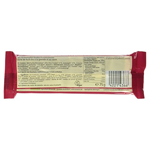 Alnatura Bio Granatapfel Traube Fruchtschnitte, 75 g