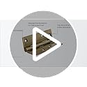 Image of LAPO Door Hinges, 4 Inch x 14 Gauge /1.8mm Thickness, Heavy-Duty Stainless-Steel Hinges, Noise-Free Operation, for Kitchen Doors, Cabinets & Windows, 5 Years Warranty, Antique Finish, Pack of 4