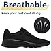 MAIITRIP Womens Walking Shoes,Ultra Lightweight Breathable Tennis Running Shoes Mesh Non-Slip Casual Comfortable Fashion Sneakers Work Gym Workout Athletic Sport Cuhioning Trainers Black Size 6.5
