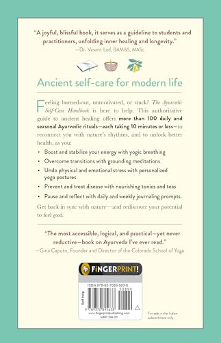 Image of The Ayurvedic Self-Care Handbook: Holistic Healing Rituals for Every Day and Season