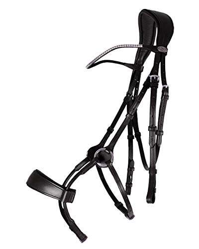 Bridon équitation Sedna QHP en cuir supérieur pour le bien-être du cheval