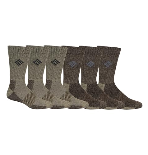 Columbia Men's Moisture Control Crew Socks 6-Pack