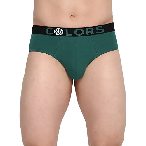 Image of Rupa Colors Modern Solid Brief for Men, Cotton Blend, Outer Elastic, Regular Fit, Pack of 1