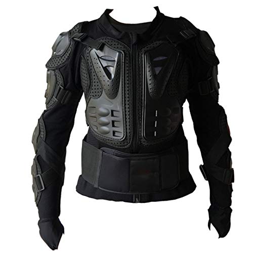 Armadura de moto cross body armor unisex proteccion solida negro xl
