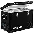 EUHOMY 12 Volt Refrigerator, 48QT Electric Cooler Powered by SECOP, Car Refrigerator -4?~68?, 12V Fridge 12/24V DC 110-240V AC, Portable Freezer for Camping, Travel, Boat