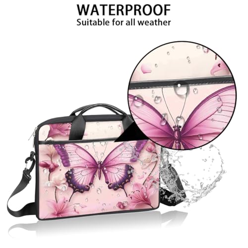 Bolso para laptop Butterfly Flower Lily 15 pulgadas miniatura 3