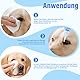 Oivolii Tränenfleckenreiniger für Hunde und Katzen – 60ml, mit 20 Wattepads, Professionelle natürliche Formel, Tränenflecken sanft entfernen, für empfindliche Augenpartien