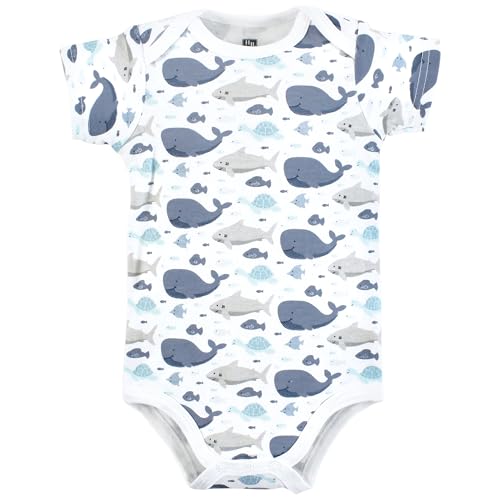 Image of Hudson Baby Unisex Baby Cotton Bodysuits 5-pack