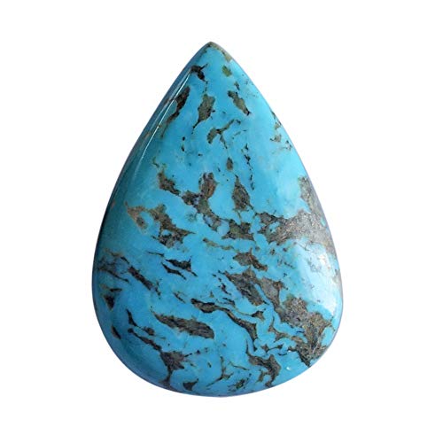 Turquoise Arizona cabochon poire 31x22mm pour création de bijoux