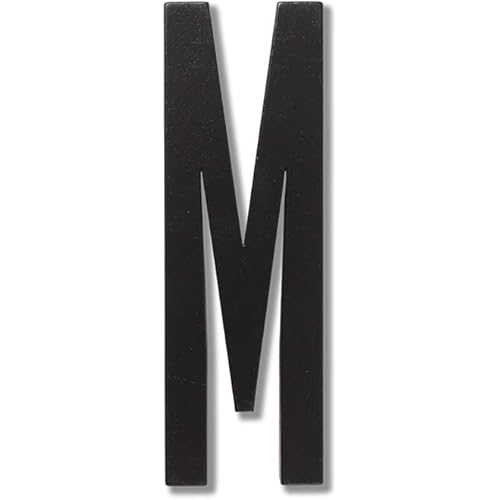 Design Letters Black Wooden Letter A-Z-M, One Size