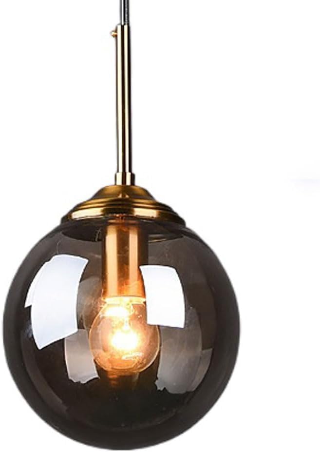 Abat-jour de lampe à suspension en verre rétro pour décoration haut de gamme