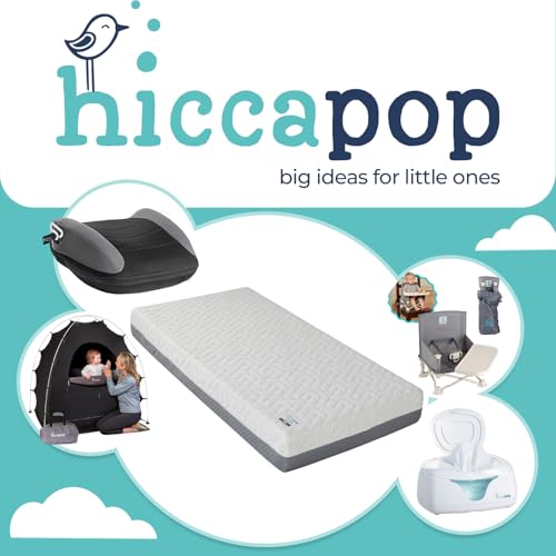 Image of Hiccapop Baby Crib Mattress, Waterproof, Dual Sided Foam Baby Mattress, Firm Side for Babies, Soft Memory Foam Side for Toddlers, Made in USA