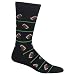 Hot Sox Men's Football Crew Sock, Black, Shoe: 10-13
