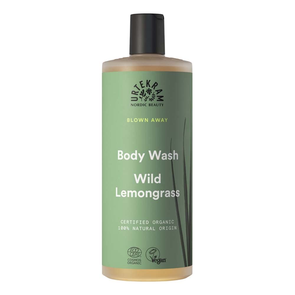 URTEKRAM Wild Lemongrass, Body Wash 500 ml (3 unidades)