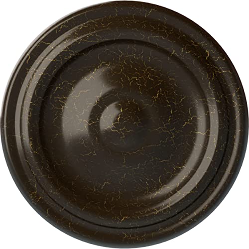 Image of 9 5 /8 inchOD x 1 1 /8 inchP Maria Ceiling Medallion (Fits Canopies up to 1 3 /4 inch), Hand-Painted Stone Hearth Crackle