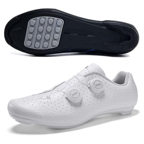 Zapatos de bicicleta antideslizantes para hombre: pedalea seguro en carretera sin calas